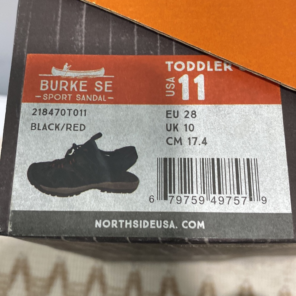 Northside Unisex-Child Burke Sport Sandals Waterproof Black Size 11 Little Kids - Picture 8 of 8